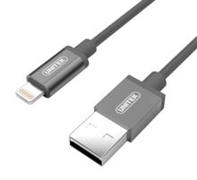 کابل تبدیل USB به لایتنینگ یونیتک مدلY-C499AGY طول 1 متر